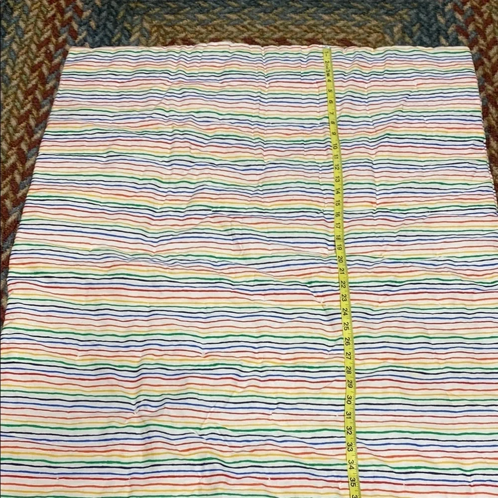 Toddler Colorful Handmade Striped Quilt Cottage Child’s Prairie